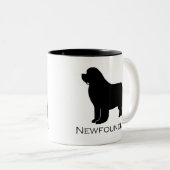 ニューファウンドランド犬のマグ ツートーンマグカップ (正面右)