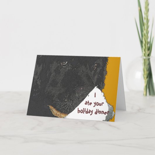 ニューファウンドランド犬の休日カード シーズンカード (正面)