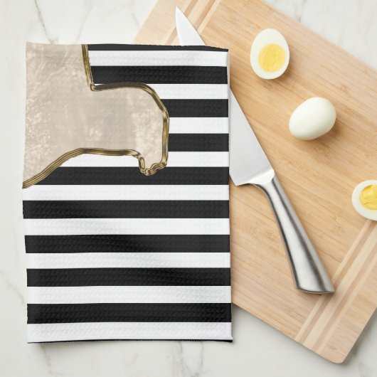 ニューファウンドランド犬の台所タオル キッチンタオル (四つ折り)