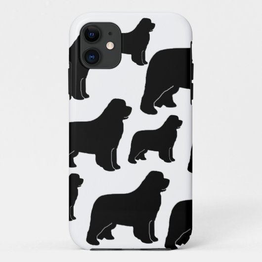 ニューファウンドランド犬の多く Case-Mate iPhoneケース (裏面)