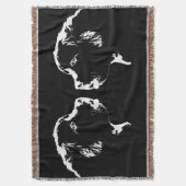 ニューファウンドランド犬毛布の小犬のブランケット スローブランケット (正面縦)