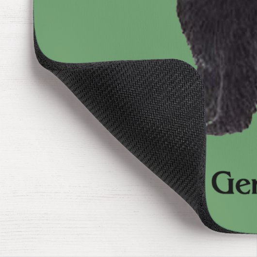 ニューファウンドランド犬穏やかな巨人 マウスパッド (コーナー)