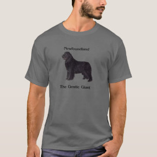 ニューファウンドランド犬穏やかな巨人 Tシャツ