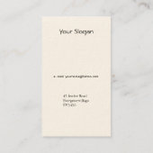 ニューファウンドランド犬 名刺 (裏面)