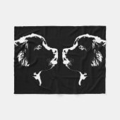 ニューファウンドランド総括的なニューファウンドランドの子犬毛布 フリースブランケット (正面(横))