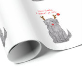 ニューファウンドランド親愛なサンタ…. ラッピングペーパー (ロールコーナー)