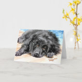 ニューファウンドランド"忍耐" カード (黄色い花)