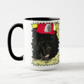 ニューファウンドランドFirefigtherのマグ マグカップ (左)