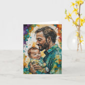 ニューファダーのファーストチャプター - ファザーズデー カード (黄色い花)