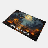 ニューファティックハッピーハローウィンカボチャ ドアマット (アングル)