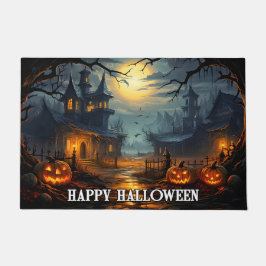 ニューファティックハッピーハローウィンカボチャ ドアマット