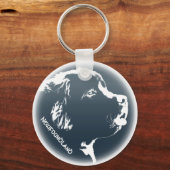 ニューファンドドッグキーチェーンニューファンドランドキーチェーン キーホルダー (正面)