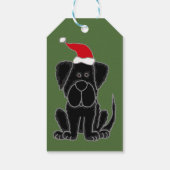 ニューファンドランドおもしろいドッグのクリスマスギフトタグ ギフトタグ (裏面)