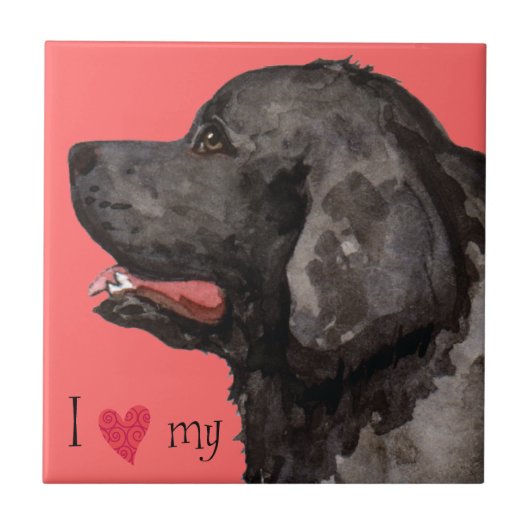 ニューファンドランドが大好き タイル (正面)