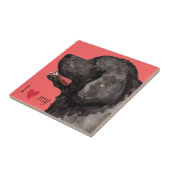 ニューファンドランドが大好き タイル (側面)