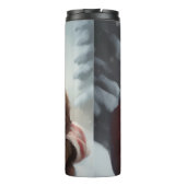 ニューファンドランドとサンタクロースフェスティバルクリスマス タンブラー (裏面)