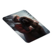 ニューファンドランドとサンタクロースフェスティバルクリスマス マグネット (右側)