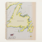 ニューファンドランドのイラスト地図 プランナー手帳 (正面)