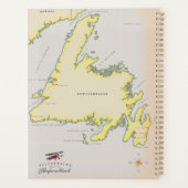 ニューファンドランドのイラスト地図 プランナー手帳 (裏面)