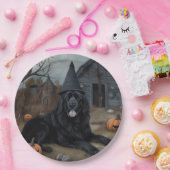 ニューファンドランドのカボチャのハロウィーン怖い ペーパープレート (パーティー)