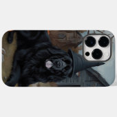 ニューファンドランドのカボチャのハロウィーン怖い Case-Mate iPhoneケース (裏面 (横))