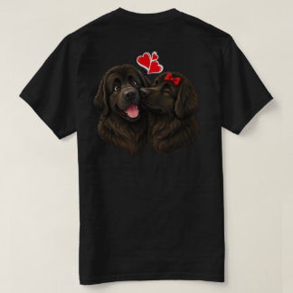 ニューファンドランドのキスで愛を伝えよう Tシャツ