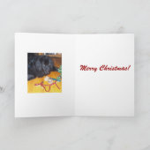 ニューファンドランドのクリスマスカード シーズンカード (内部)