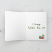 ニューファンドランドのクリスマス シーズンカード (内部)