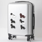 ニューファンドランドのステッカーパック シール (スーツケース)