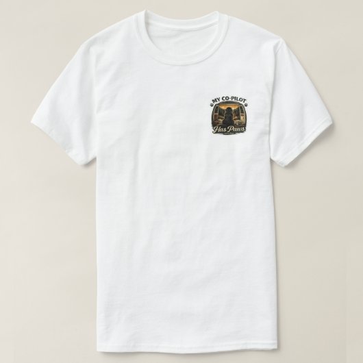 ニューファンドランドの副操縦士 Tシャツ (デザイン正面)