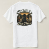 ニューファンドランドの副操縦士 Tシャツ (デザイン裏面)