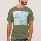 ニューファンドランドの地図の神 Tシャツ (正面)