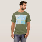 ニューファンドランドの地図の神 Tシャツ (正面フル)