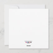 ニューファンドランドの子犬のクリスマストレインに乗っている シーズンカード (裏面)