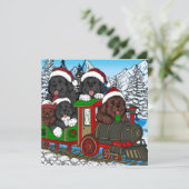 ニューファンドランドの子犬のクリスマストレインに全員乗車 シーズンカード (スタンド正面)