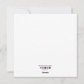 ニューファンドランドの子犬オープンプレゼント シーズンカード (裏面)