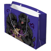 ニューファンドランドの子犬オープンプレゼント ラージペーパーバッグ (裏面アングル)