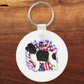 ニューファンドランドの愛国者 キーホルダー (正面)