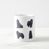 ニューファンドランドの犬のマジック コーヒーマグカップ (中央)