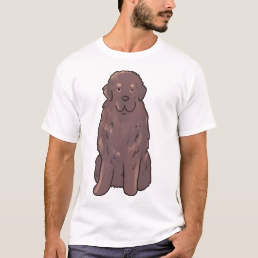 ニューファンドランドの犬のマジック Tシャツ (正面)