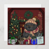 ニューファンドランドの祖母/祖父 シーズンカード (正面/裏面)