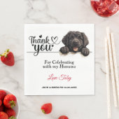 ニューファンドランドの結婚式のお礼 スタンダードランチョンナプキン (インサイチュ)