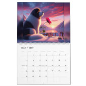 ニューファンドランドの花開く カレンダー (3月 2027)