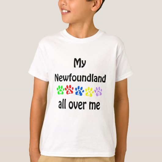 ニューファンドランドウォークスデザイン Tシャツ (正面)