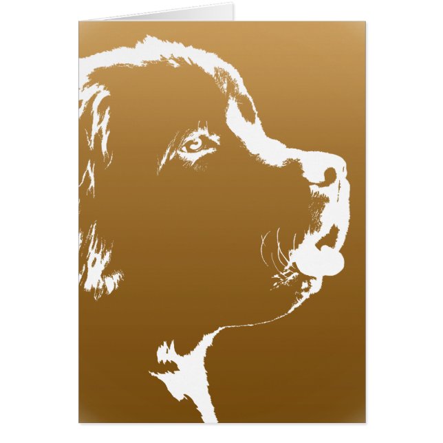 ニューファンドランドカスタムカードニューファンドランド犬カード (正面)