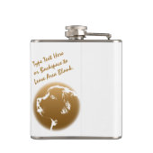 ニューファンドランドカスタムフラスコ犬の愛犬飲みフラスコ フラスク (裏面)