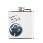 ニューファンドランドカスタムフラスコ犬の愛犬飲みフラスコ フラスク (裏面)