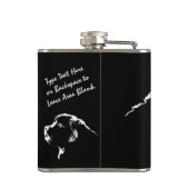 ニューファンドランドカスタムフラスコ犬の愛犬飲みフラスコ フラスク (裏面)