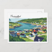 ニューファンドランドカナダイラストレーション旅行 ポストカード (正面/裏面)