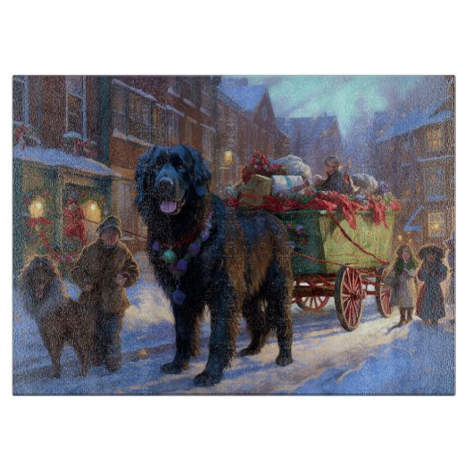 ニューファンドランドクリスマスフェスティバルシーズン カッティングボード (正面)